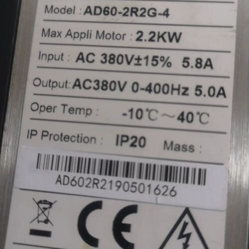 议价红旗泰赫茨变频器AD60-2R2G-4适用