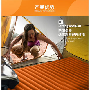 新款 绿野客户外便携可折叠垫床垫打地铺简易床露营防潮垫单人双人