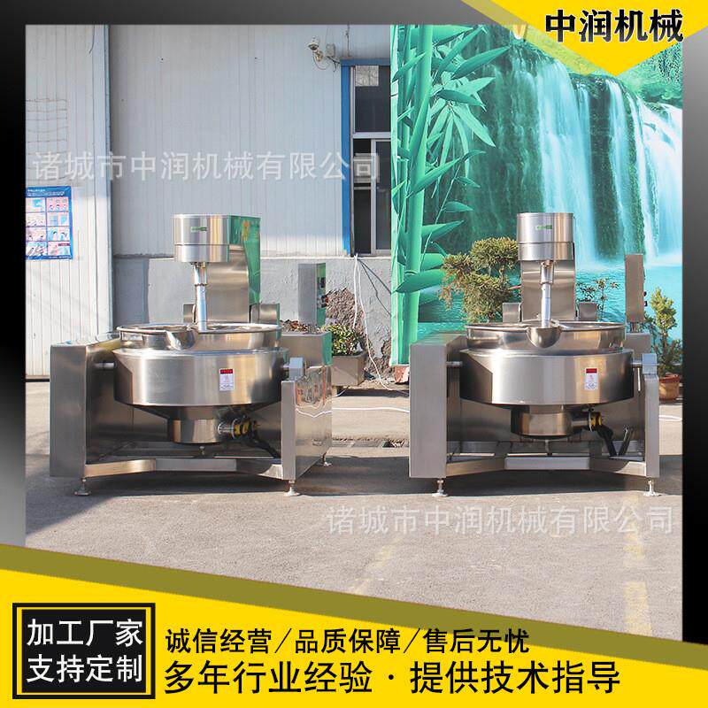 高粘度馅料搅拌炒锅 大型豆沙馅炒制设备 全自动炒馅机