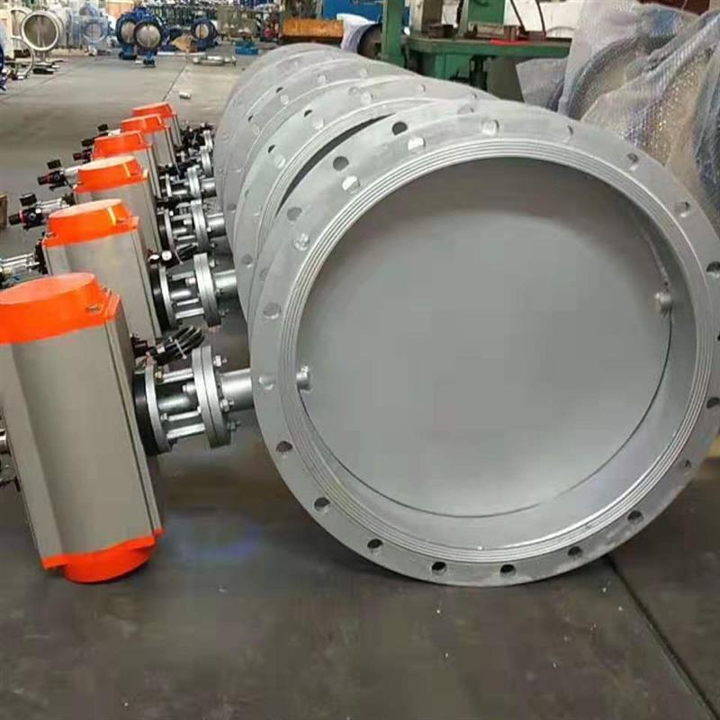 高温气动风量调节碟阀DN500不锈钢304圆形气动通风调节蝶阀DN600