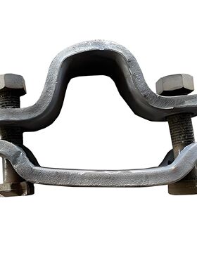 27硅锰材质U型钢支架卡缆坚固耐用U型钢卡缆上限位卡缆U36卡缆