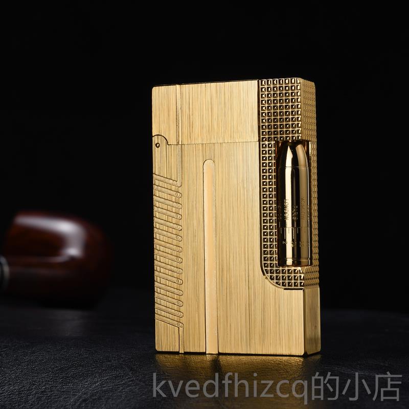新款DUFA复N法国都梵创打火机朗声007子弹头意拉丝刻个装性原正品