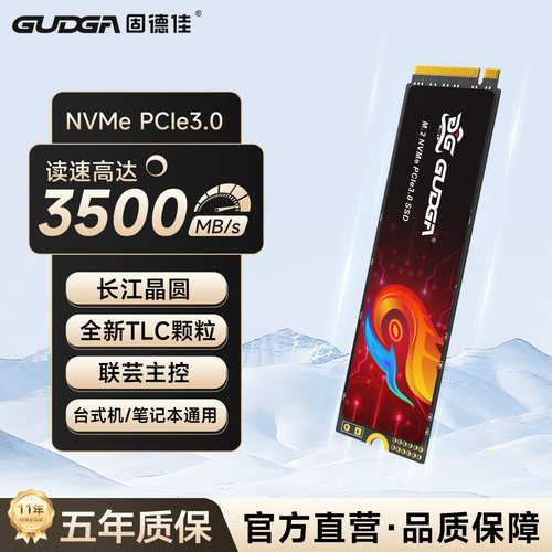固德佳M.2NVMe1TB2TB固态硬盘