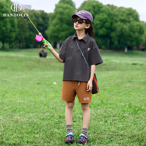 半度闲夏季女童原创设计休闲短裤