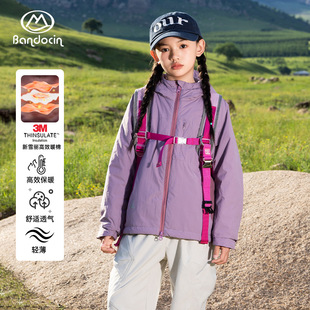 新款 半度闲女童运动轻棉服外套洋气秋冬装 儿童棉衣 3M新雪丽棉