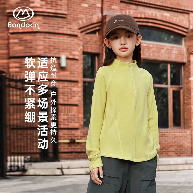 半度闲2025冬季原创双面绒T恤衣