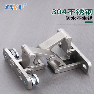 暗门合页石材门铰链隐形消防栓瓷砖承重型304不锈钢干挂二维可调