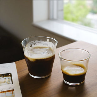 层玻璃杯水波杯子轻奢简约透明玻璃杯波纹杯子硼硅家用咖啡杯