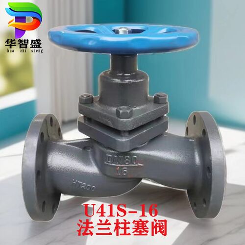 浙江海天法兰柱塞阀U41S-16锅炉蒸汽高温阀门DN15 20 25 32 40 50