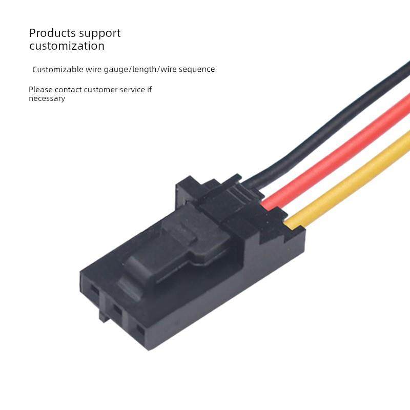 Tjc8杜邦端子线带锁2.54mm连接线2543单头24Awg数字线2P-9P