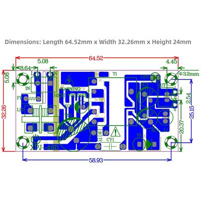 全功率12V2A开关电源9V2500Ma直流模块5V3A适配器24V1A驱动模块板