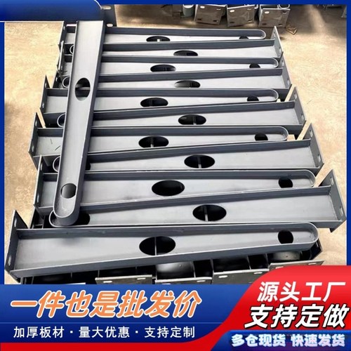 定制 玻璃雨棚 碳钢牛腿挑梁支架 不锈钢雨棚钢梁 满焊工字钢结构