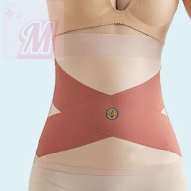 新款收腰带护腰冰丝束腰能量石交叉收腹带无痕贴肤一穿立显小蛮腰