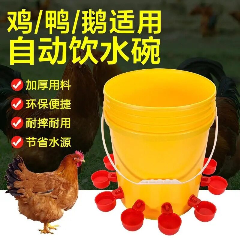 鸡鸭鹅鸽养殖自动喂水碗
