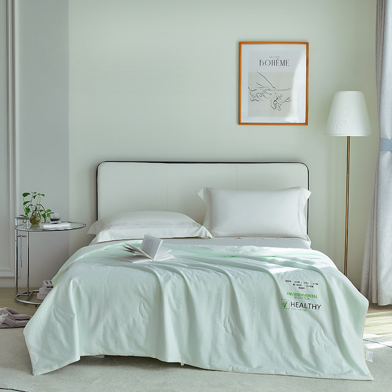 奥若拉全棉大豆纤维凉感空调被沁芯抗菌夏凉被