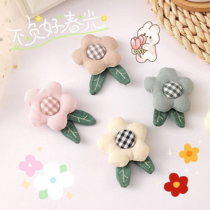小可爱布艺服装辅料拼色胸针格子包包五瓣花花朵挂件diy充棉,饰品/流行首饰/时尚饰品新,胸针,淘宝优惠券,粉丝福利购,淘宝优惠卷