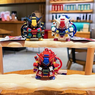 原创风暴机甲战士钥匙扣卡通可爱机甲风UV公仔学生书包挂件小礼品