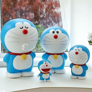 大容量桌面存钱罐可取哆啦A梦摆件储存罐防摔叮当猫正版可存礼品