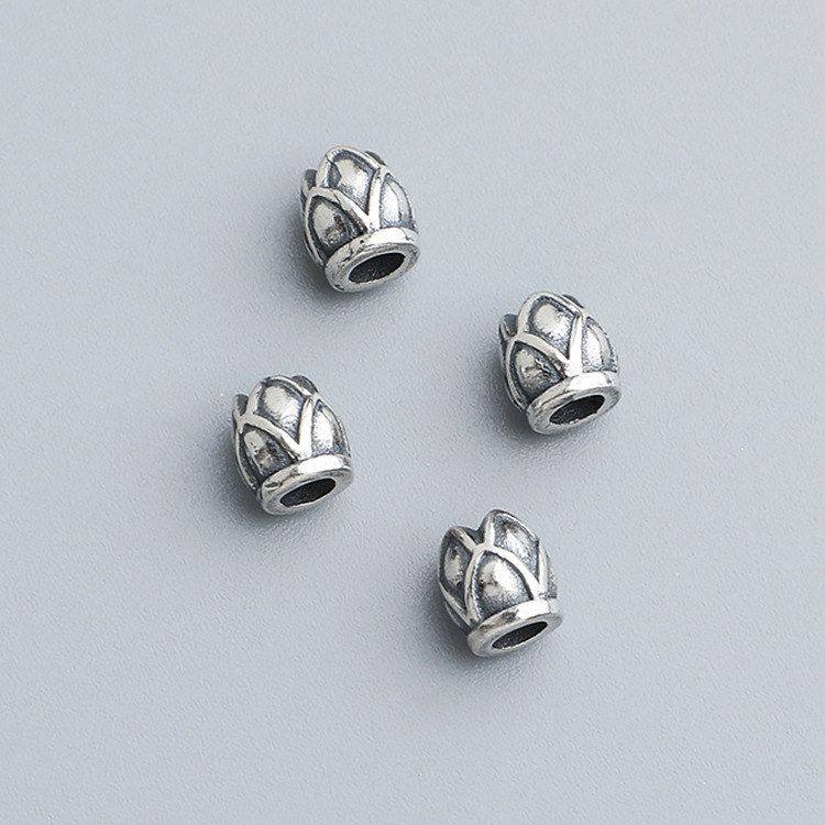 DIY小桶配件S925手链隔珠泰银莲花串珠珠散纯银荷花项链珠复古,饰品/流行首饰/时尚饰品新,其他DIY饰品配件,淘宝优惠券,粉丝福利购,淘宝优惠卷