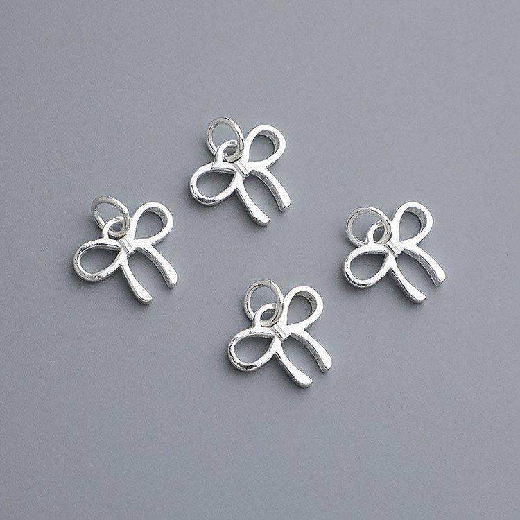 挂件蝴蝶结手工编绳吊坠项链S925饰品纯银DIY串珠珍珠手链配件,饰品/流行首饰/时尚饰品新,其他DIY饰品配件,淘宝优惠券,粉丝福利购,淘宝优惠卷