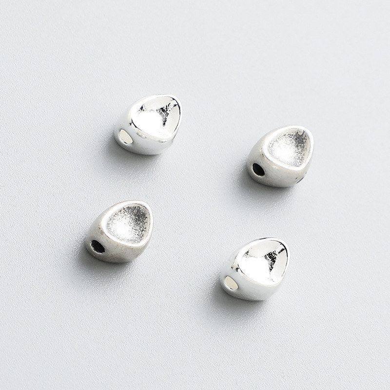 散珠项链串珠凹面s925隔珠DIY纯银配件银豆豆手链不规则复古珍珠,饰品/流行首饰/时尚饰品新,其他DIY饰品配件,淘宝优惠券,粉丝福利购,淘宝优惠卷