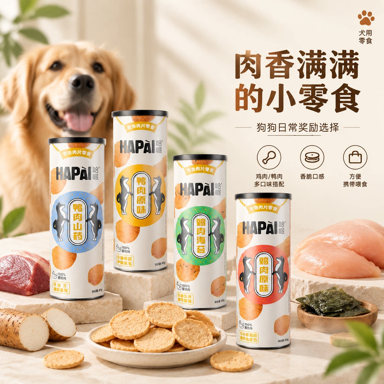 宠物肉干磨牙小零食薯片