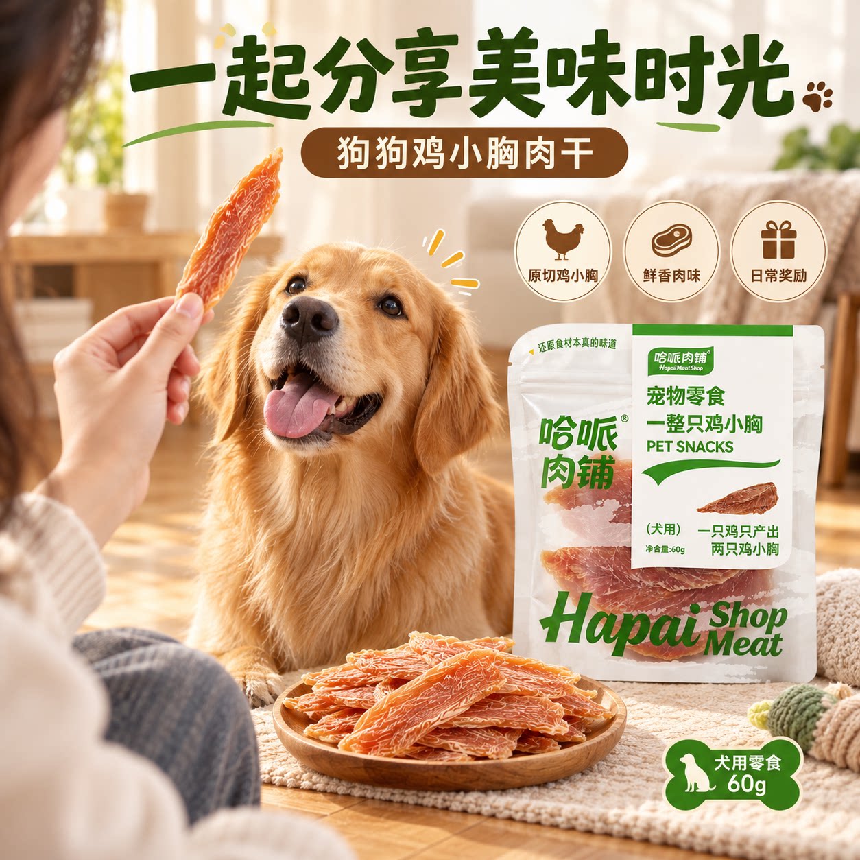 哈哌狗狗肉干鸡鸭肉零食