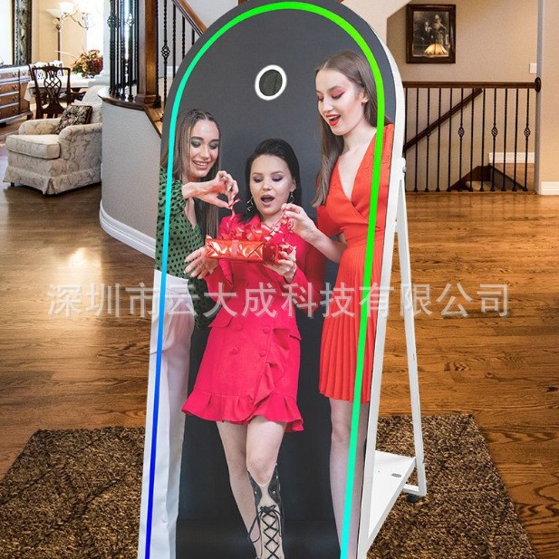 厂家镜子照相亭360  photo booth 跨境魔镜拍照机镜面派对