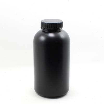 1000ML 黑色储液瓶 带内盖 试剂瓶 底片冲洗 显影 定影 1000ml