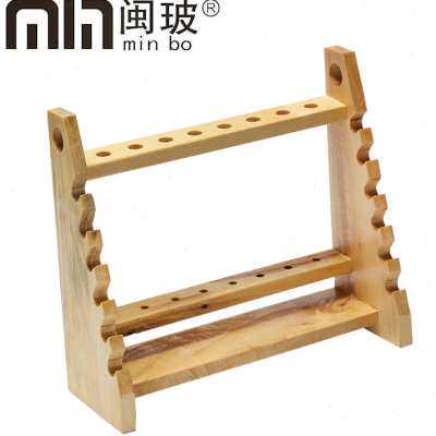 梯形刻度吸管木制架子圆盘木质吸管架木质移液管架滴管架试管架