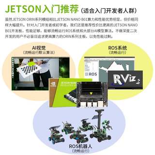 英伟达JETSONNANOB01开发板4GB核心ORIN套件AI人工智能ROS主控