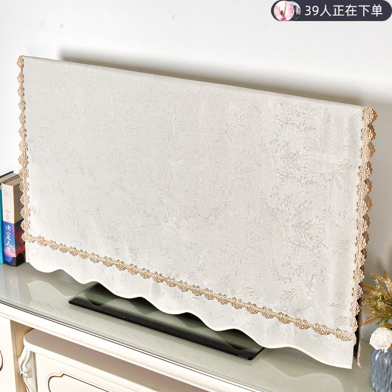 新中式65寸电视机防尘罩2025新款液晶现代坐机挂式55寸85寸盖布套