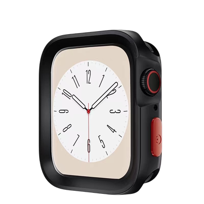 适用iwatch11苹果S0保护壳S9硅胶保护套watch7/6/5/4/8半包软壳防摔创意45mm46/42男女款简约苹果手表保护壳