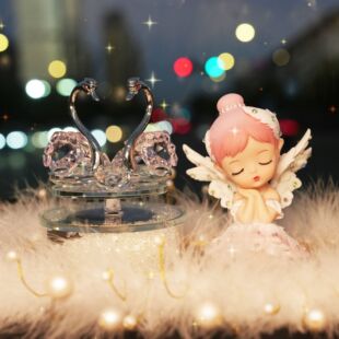 【水晶旋转天鹅】百搭车型摆件轻奢风汽车车载中控台装饰好物摆件