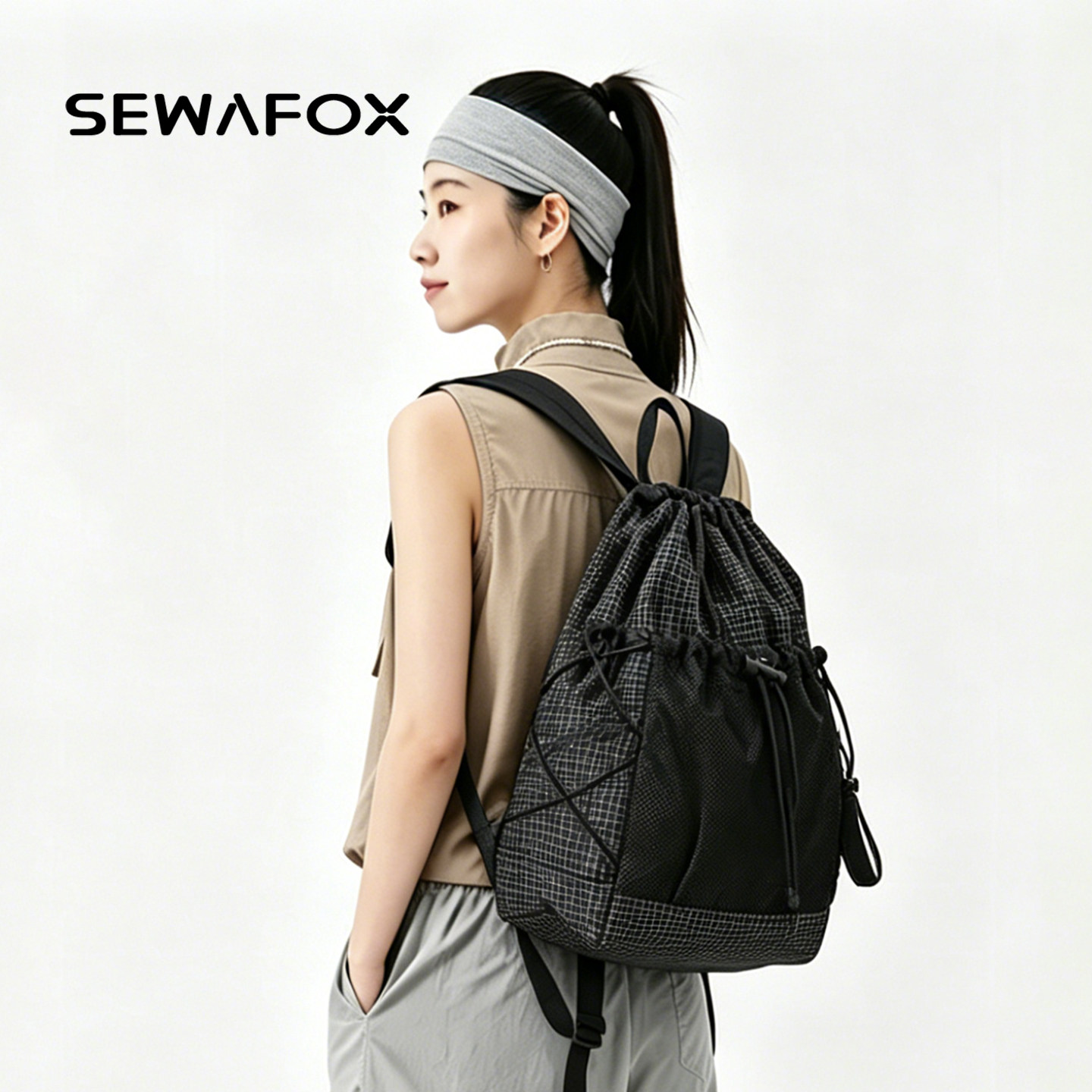 SEWAFOX超轻量化登山包抽绳背包