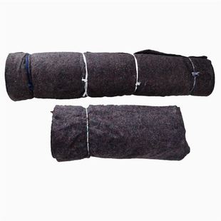 定制毛毯工程养护公路水泥家具包装 黑心棉毛毡土工布T大棚保温保