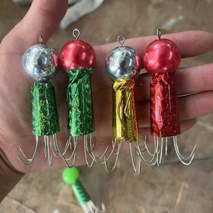 鱼钩鱼饵路亚钩夜光乌鱼饵八爪钩章鱼钩鱿鱼钩拖挂钩路亚墨鱼鱼钩