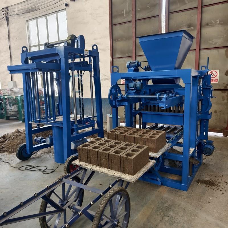 4-35A四柱机400-200-200三孔空心砖水泥制砖机 混合机操作简单