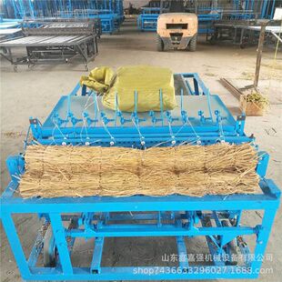 蒲草稻草电动编织机 商用芦苇草帘机 自动匀草切边大棚保温被机