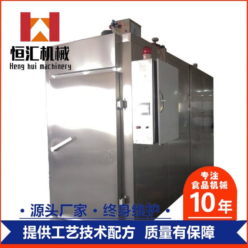 商用全自动新款鱼干熏烤炉价格厂家定 制烤乳鸽烟熏机设备
