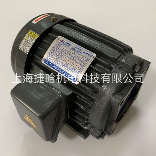ELITE艾利特 液压电机 0.75KW 1HP-4P 配VP30 50T 内插式油泵电机