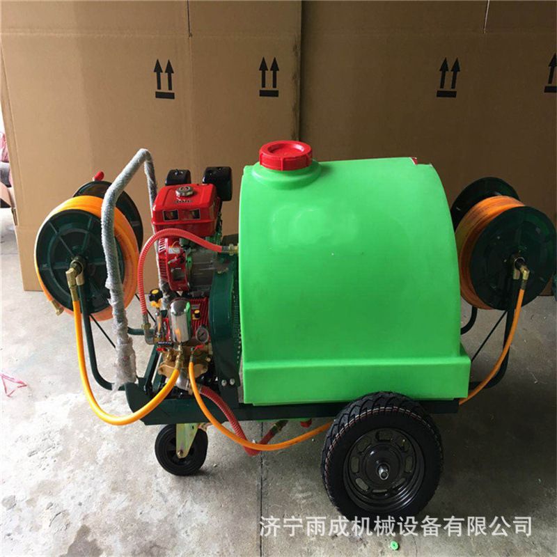 160L手推式打药机 带轮子手扶式的喷药车 远距离用便携式喷药机