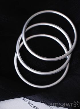 新款99足银手镯古9传承手镯 磨手砂款 克价亲们自己对比 女款法纯