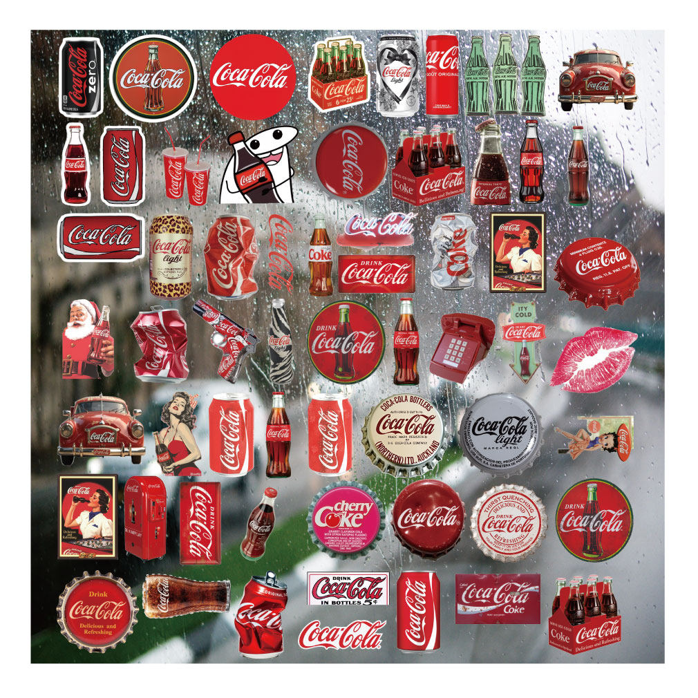 卡通可乐拼贴UV转印贴diy手账本手机壳电动牙刷防水晶标杯贴纸,文具电教/文化用品/商务用品,贴纸/立体贴纸,淘宝优惠券,粉丝福利购,淘宝优惠卷