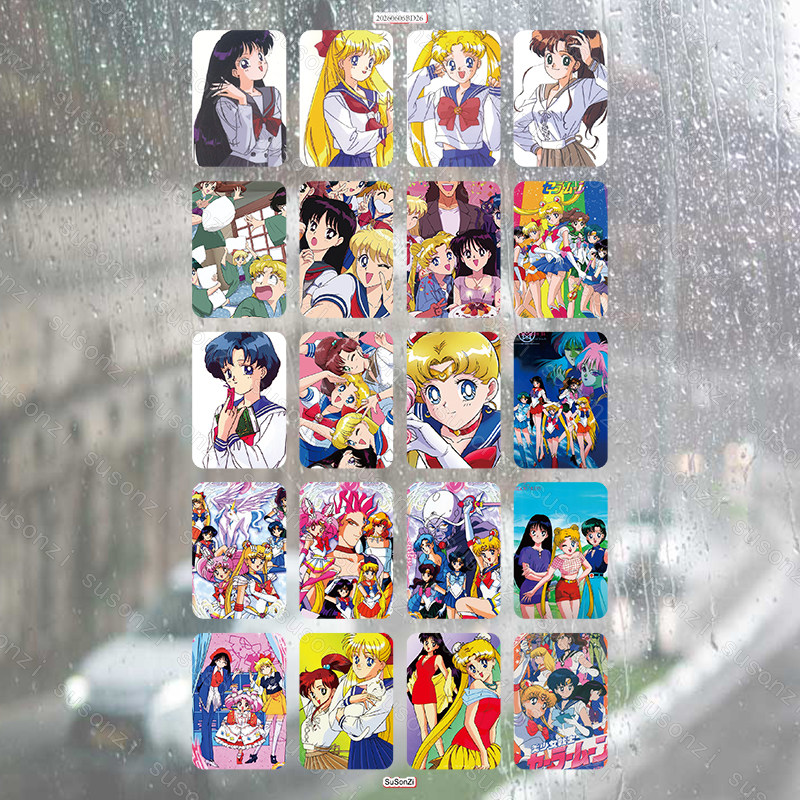 美少女战士3D加厚立体泡泡贴纸PVC人造皮革泡棉贴防水手帐本定制