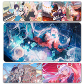 超时空辉夜姬酒寄彩叶月见八千代乃依二次元 动漫鼠标垫超大号桌垫