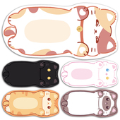 超大号可爱招财猫咪卡通猫猫造型鼠标垫女生宿舍治愈系办公桌垫