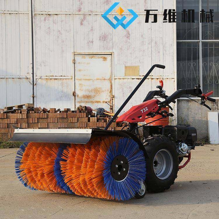 全齿轮滚刷YWK式扫雪机 物业驾清雪家用推手除雪机手扶小扫型雪座