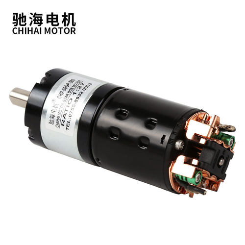 工厂直销36GP-580S加长工具型碳刷行星齿轮减速电机黑皮马达6V12V