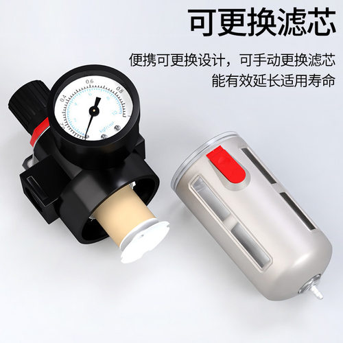 油水分离器气动气源处理BFR3000BFC二联件过滤器调压阀BC空压机